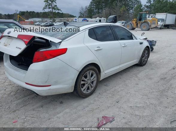 2013 Kia Optima Ex White vin: 5XXGN4A77DG127870