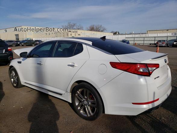2013 Kia Optima Sx White vin: 5XXGR4A6XDG176878