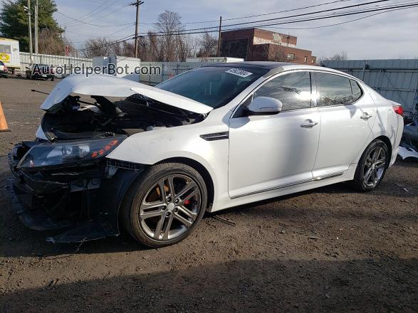 2013 Kia Optima Sx White vin: 5XXGR4A6XDG176878