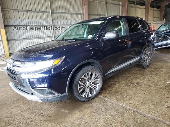 2017 Mitsubishi Outlander Es Синий vin: JA4AD2A32HZ030258
