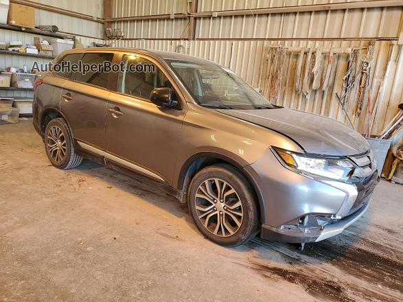 2017 Mitsubishi Outlander Es Gray vin: JA4AD2A35HZ034207