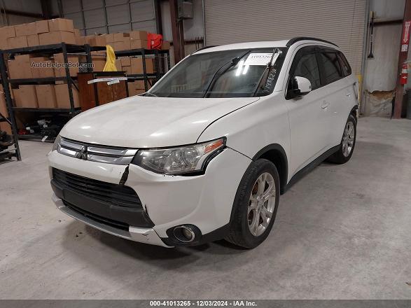 2015 Mitsubishi Outlander Se White vin: JA4AD3A30FZ013333