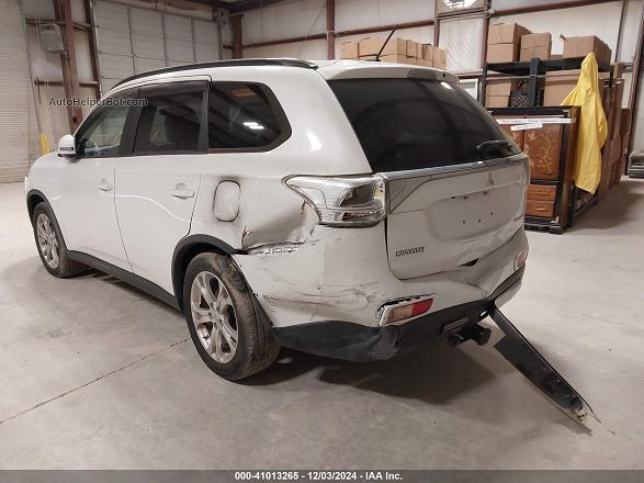 2015 Mitsubishi Outlander Se White vin: JA4AD3A30FZ013333