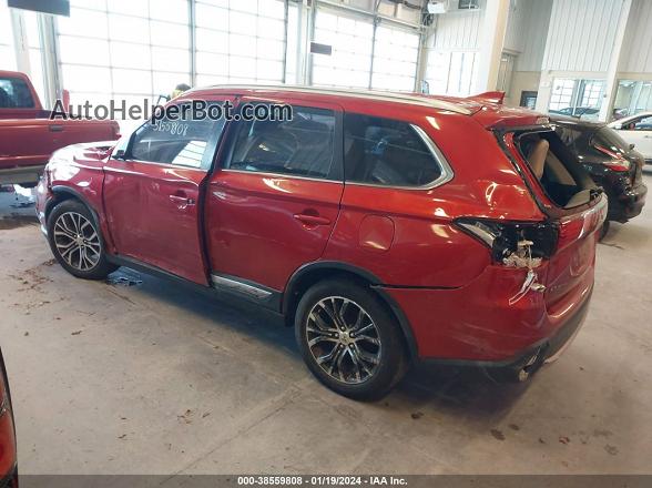 2017 Mitsubishi Outlander Se/sel Красный vin: JA4AD3A33HZ042909