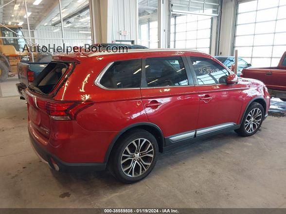 2017 Mitsubishi Outlander Se/sel Красный vin: JA4AD3A33HZ042909