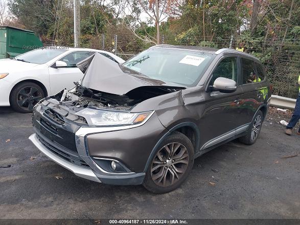 2017 Mitsubishi Outlander Se/sel Коричневый vin: JA4AD3A35HZ029515