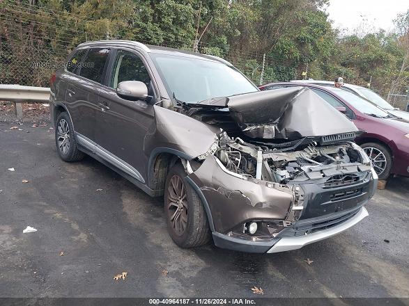 2017 Mitsubishi Outlander Se/sel Коричневый vin: JA4AD3A35HZ029515
