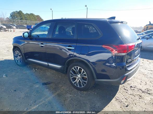 2017 Mitsubishi Outlander Se/sel Dark Blue vin: JA4AD3A36HZ050213