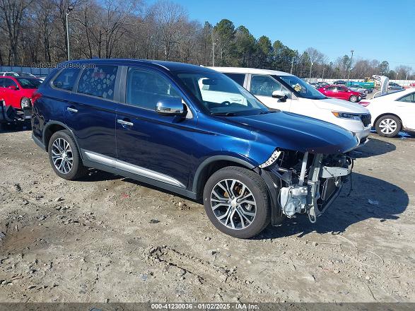 2017 Mitsubishi Outlander Se/sel Dark Blue vin: JA4AD3A36HZ050213