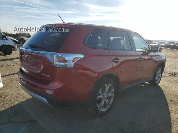 2015 Mitsubishi Outlander Se Красный vin: JA4AD3A38FZ009191
