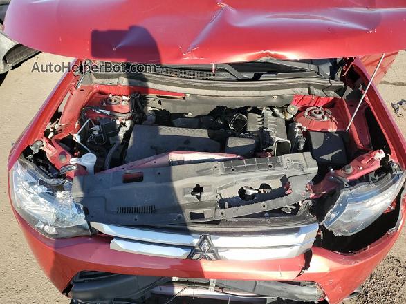 2015 Mitsubishi Outlander Se Красный vin: JA4AD3A38FZ009191