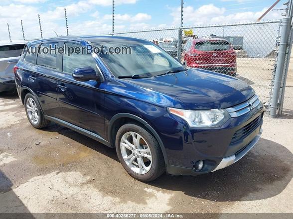 2015 Mitsubishi Outlander Se Синий vin: JA4AD3A3XFZ010472