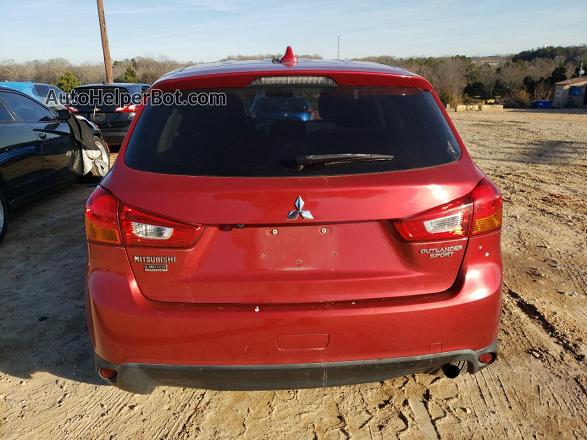 2017 Mitsubishi Outlander Sport Es Красный vin: JA4AP3AU1HZ058767