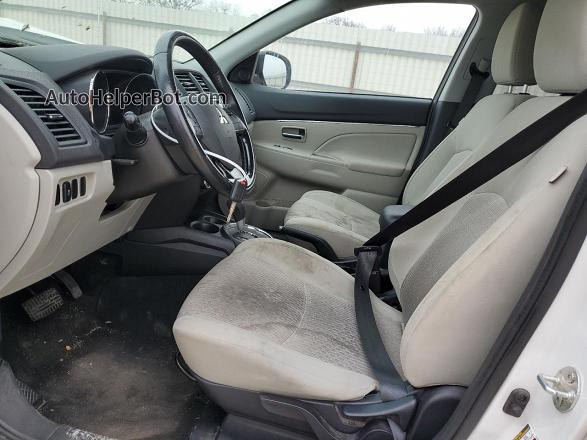 2017 Mitsubishi Outlander Sport Es White vin: JA4AP3AUXHZ005243
