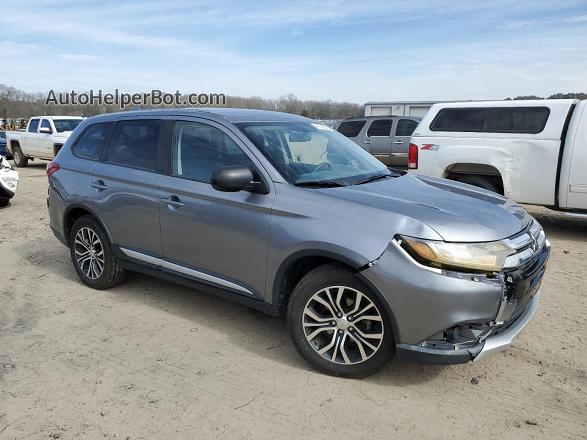 2017 Mitsubishi Outlander Es Gray vin: JA4AZ2A35HZ017280