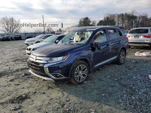 2017 Mitsubishi Outlander Se Синий vin: JA4AZ3A33HZ025691
