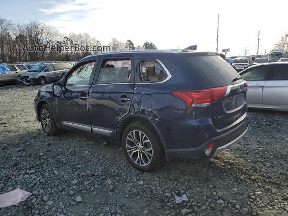 2017 Mitsubishi Outlander Se Синий vin: JA4AZ3A33HZ025691