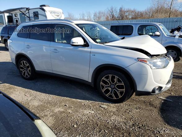 2015 Mitsubishi Outlander Gt White vin: JA4JZ4AX0FZ003783