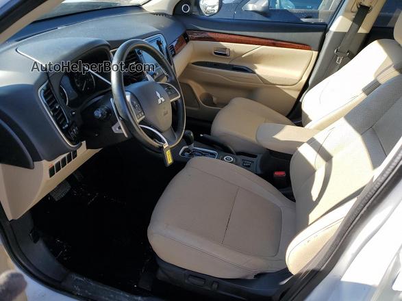 2015 Mitsubishi Outlander Gt White vin: JA4JZ4AX0FZ003783