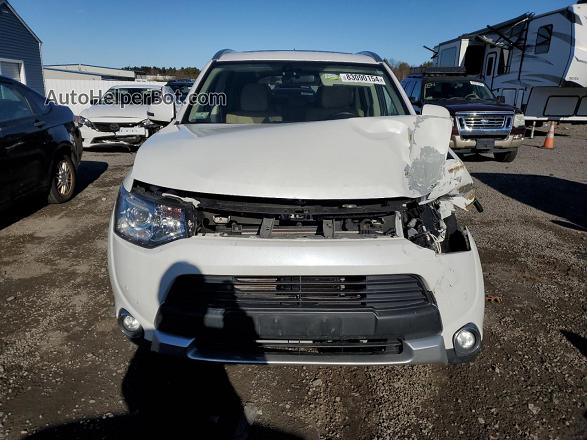 2015 Mitsubishi Outlander Gt White vin: JA4JZ4AX0FZ003783