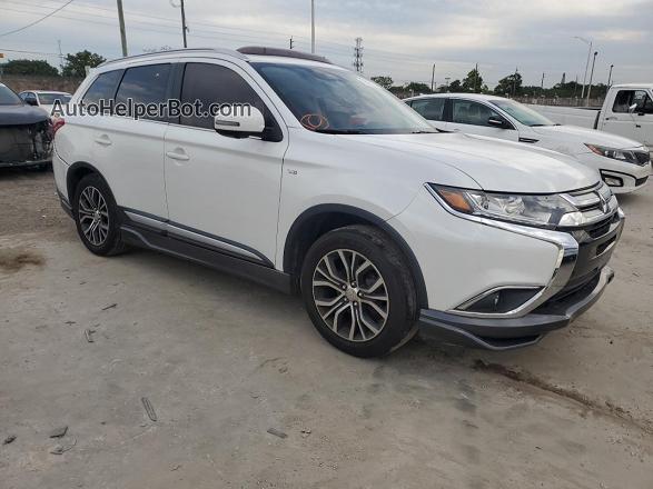 2017 Mitsubishi Outlander Gt White vin: JA4JZ4AX8HZ009642