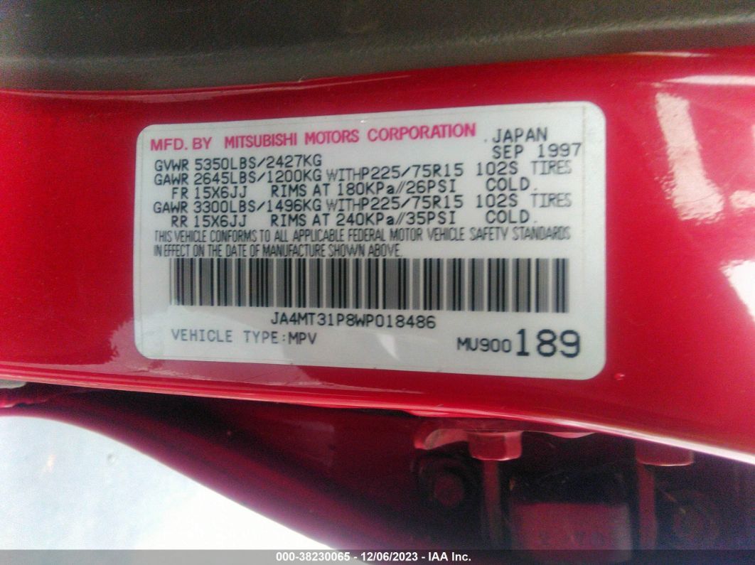 Price & History 1998 Mitsubishi Montero Sport Ls 3.0l Sohc Mfi 24