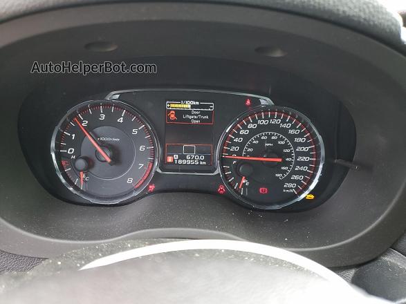 2018 Subaru Wrx Limited Black vin: JF1VA1H64J9829500
