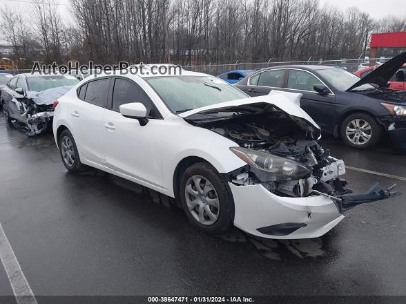 2014 Mazda Mazda3   White vin: JM1BM1U74E1120010
