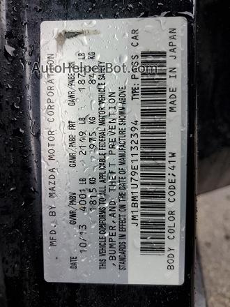 2014 Mazda 3 Sport Black vin: JM1BM1U79E1132394