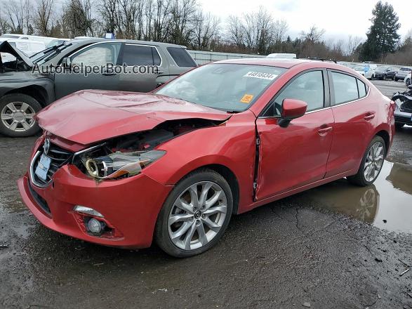2014 Mazda 3 Grand Touring Red vin: JM1BM1W39E1113547