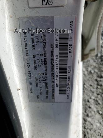 2014 Mazda 3 Grand Touring White vin: JM1BM1W39E1118540