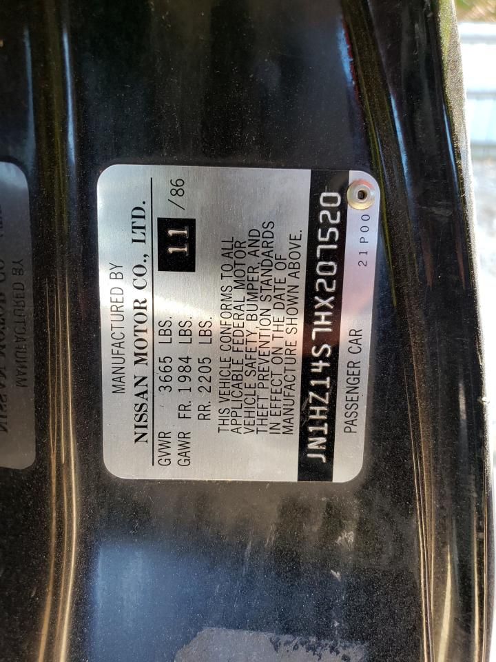 Price & History 1987 Nissan 300zx 3.0l 6 vin: JN1HZ14S7HX207520