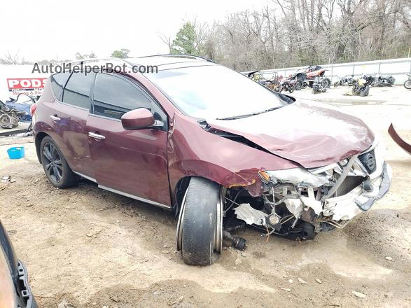 2010 Nissan Murano S Maroon vin: JN8AZ1MU1AW002789