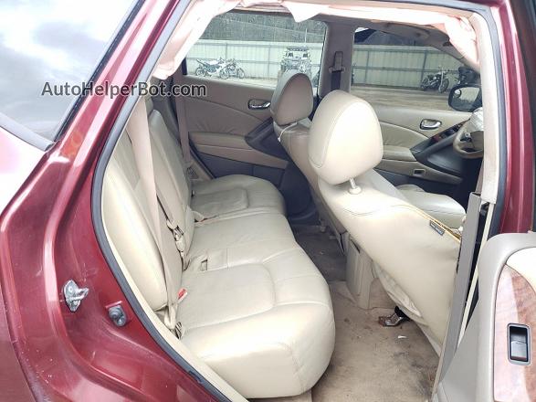 2010 Nissan Murano S Maroon vin: JN8AZ1MU1AW002789