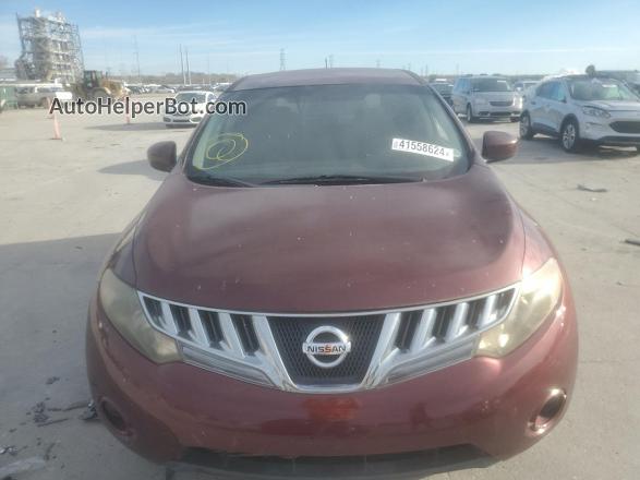 2010 Nissan Murano S Бордовый vin: JN8AZ1MU3AW002972