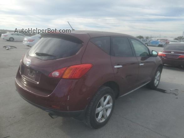 2010 Nissan Murano S Бордовый vin: JN8AZ1MU3AW002972