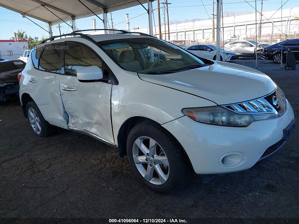 2010 Nissan Murano Sl White vin: JN8AZ1MU6AW008667