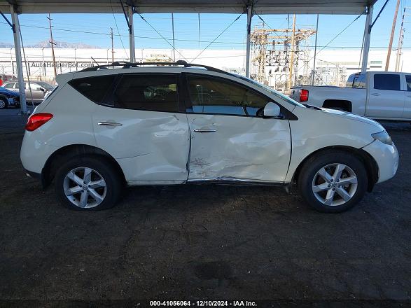 2010 Nissan Murano Sl White vin: JN8AZ1MU6AW008667