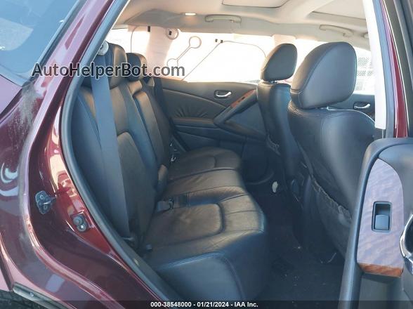 2010 Nissan Murano Le Maroon vin: JN8AZ1MW2AW110405