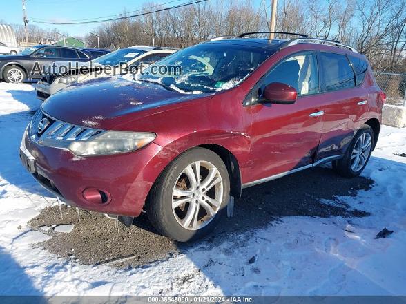 2010 Nissan Murano Le Maroon vin: JN8AZ1MW2AW110405