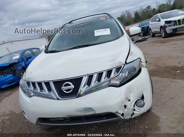 2010 Nissan Murano Sl White vin: JN8AZ1MW4AW122328