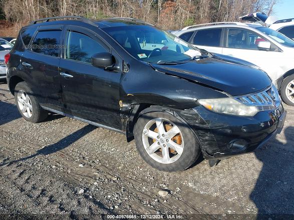 2010 Nissan Murano Sl Black vin: JN8AZ1MW7AW108715