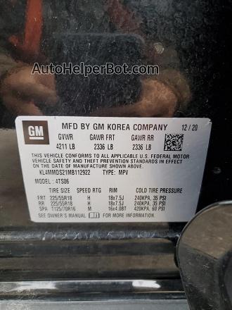 2021 Buick Encore Gx Select Черный vin: KL4MMDS21MB112922