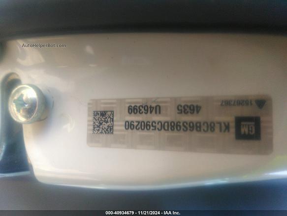 2013 Chevrolet Spark Ls Auto Белый vin: KL8CB6S98DC590290