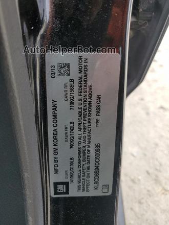 2013 Chevrolet Spark 1lt Черный vin: KL8CD6S94DC600985