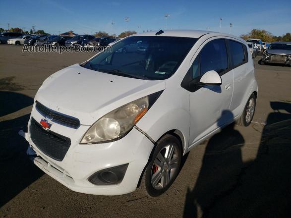 2013 Chevrolet Spark 1lt White vin: KL8CD6S96DC547982