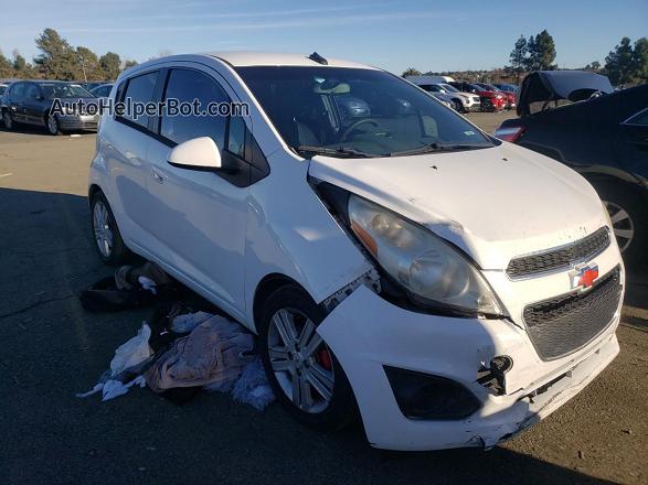 2013 Chevrolet Spark 1lt White vin: KL8CD6S96DC547982
