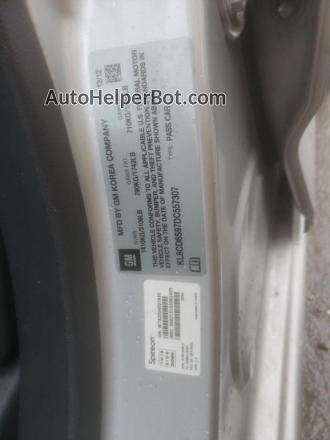 2013 Chevrolet Spark 1lt Silver vin: KL8CD6S97DC557307