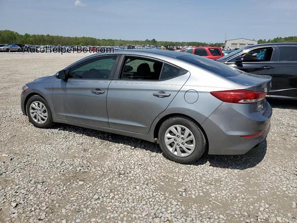 2018 Hyundai Elantra Se Gray vin: KMHD74LF0JU449866