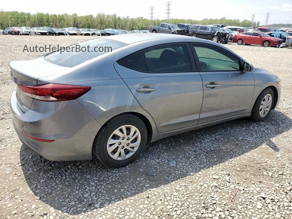 2018 Hyundai Elantra Se Gray vin: KMHD74LF0JU449866